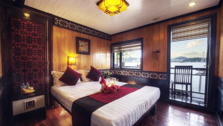Double private balcony - upper floor