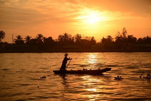 The transportation in Mekong Delta