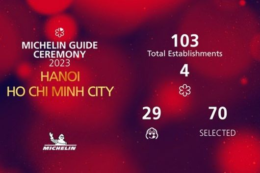 Four Vietnamese restaurants were awarded a prestigious Michelin Star