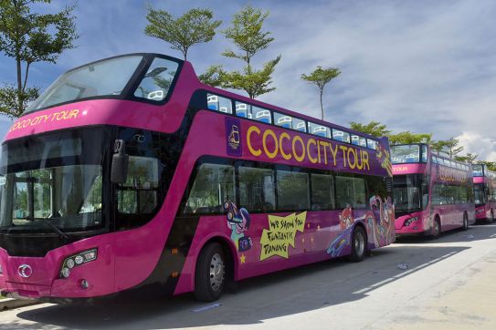 Open double-decker bus debuts in Da Nang