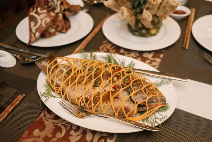 Great food on boat