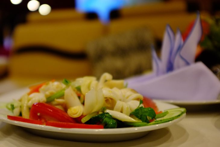 Great food on boat
