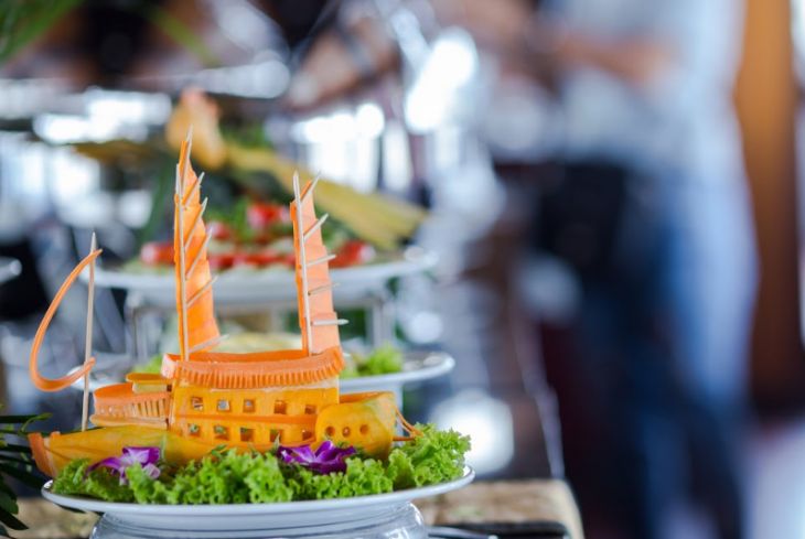 Buffet brunch with great food