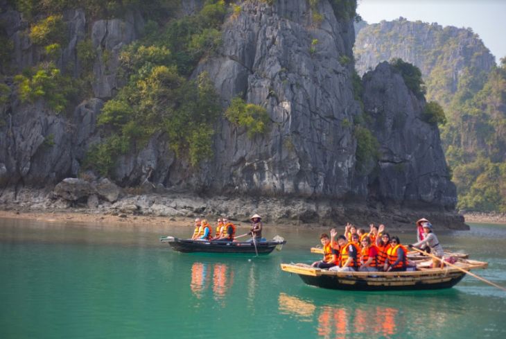 Bamboo boat trip