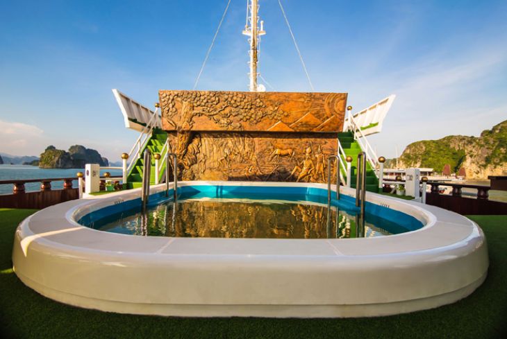Pool on boat