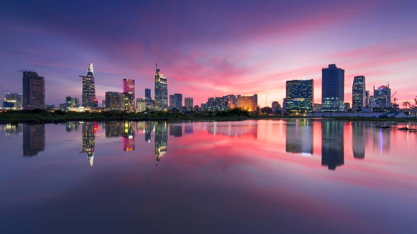 Aerial shot of Saigon by Cao Ky Nhan